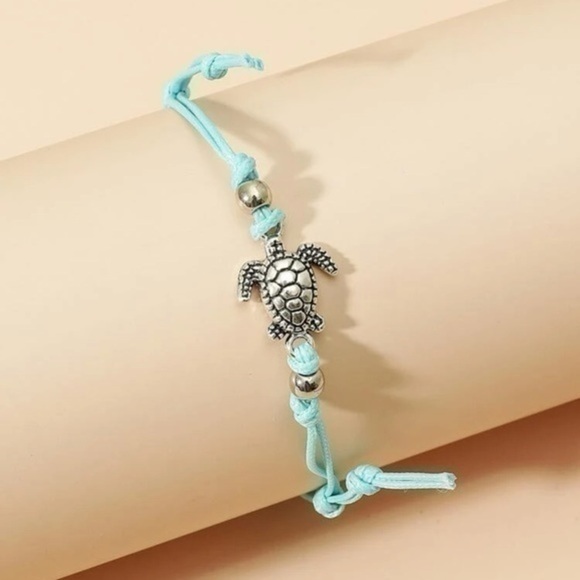 Turtle String Anklet Adjustable - Picture 3 of 6